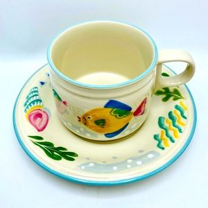 STUDIO NOVA  Cup & Saucer “Barrier Reef“